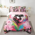 thumbnail image 2 of Feelyou Romantic Couple Twin Bedding Sets 7-Piece, Watercolor Love Heart Bedding Comforter Set, Anniversary Valentines Day Reversible Sheet Sets, Ultra Soft Bedroom Decor, 2 of 8