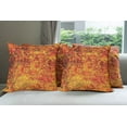 thumbnail image 6 of Ambesonne Orange Throw Pillow Cover 4 Pack, Vintage Mosaic Grunge, 24", Orange Mustard, 6 of 7