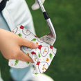 thumbnail image 6 of Kdxio Chicken And Plant Pattern Golf Towel (24" X 16") with Carabiner Clip - The Convenient Golf Cleaning Towel, 6 of 6