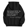 thumbnail image 6 of WENWU Womens Hoodie Long Sleeve Pullover Hoodies Baggy Hoodies Black Sweatshirt Fall Outfits for Women 2025 Trendy Clothes for Women, 6 of 7