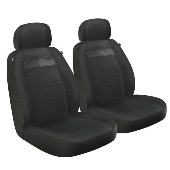Genuine Dickies 2 Piece Premium Truck Ortega Black Seat Covers, 43608WDC