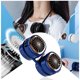 thumbnail image 5 of Ventilador de cuello colgante Plegable USB carga 360 grados bolsillo ventiladores sin hojas cuello eléctrico oficina de verano equipo de enfriamiento azul Eigraketly HA059207-01B, 5 of 7