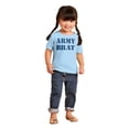 thumbnail image 4 of Army Brat Funny Military USA Child Toddler Boy Girl T Shirt Infant Toddler Brisco Brands 12M, 4 of 6