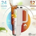 thumbnail image 4 of 40oz Stainless Steel Tumbler With Handle And Straw, Double Wall Vacuum Insulated Travel Mug, Leak-Proof Cup Keeps Drinks Hot/Cold For Hours, Large Capacity For Car & Outdoor Use,1-1200ML  40oz,funny, 4 of 21