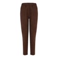 thumbnail image 1 of Pantalones de pana Prolriy para mujer, pantalones de pana para mujer, pantalones casuales de cintura alta elástica, pantalones rectos, pantalones sueltos y cómodos con bolsillos, pantalones de mujer, 1 of 8