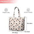 thumbnail image 4 of White Chicken Heart Pattern Travel Tote Bags for Women Carry On,Large Weekender Bags for Women Travel,Multi Functional Duffle Bag for Work,Shopping,Sports, 4 of 5