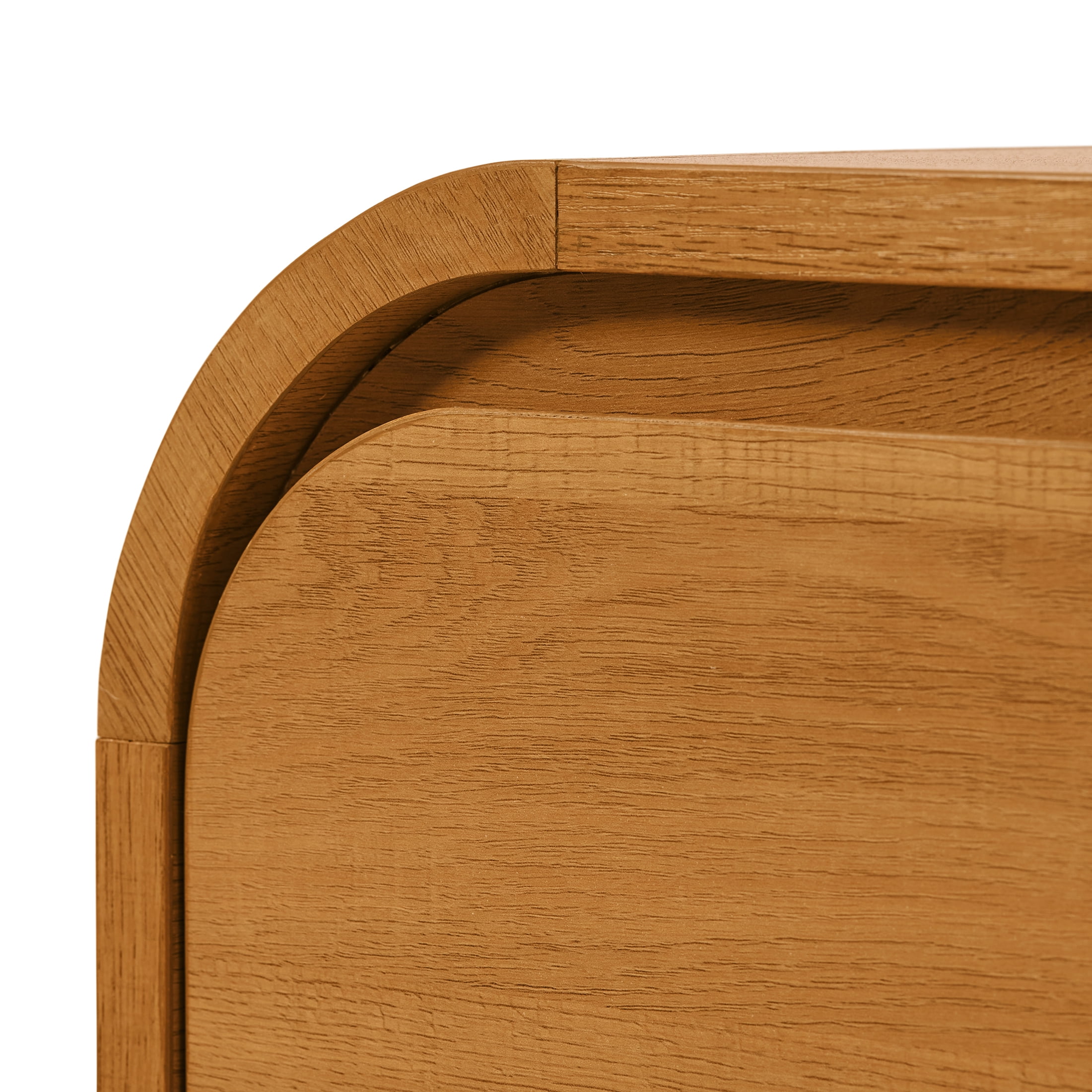 Better Homes & Gardens Juliet Curved Accent Cabinet, Warm Honey