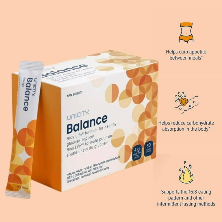 Unicity Balance Booster Pack, Orange Flavor, 60 Aloe Vera Stick
