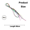 thumbnail image 3 of Laklulu 50pcs Hair Braids Assorted Gradient Colorful Braided Hair Rope Band Set for Ponytail braids Women Girl DIY Braid Hair Styling Accessories Wraps, 3 of 5