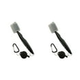 thumbnail image 2 of serony Golf Club Brush Replacement Solid Color Double-sided Ball Shoe Brushes Cleaning Tool Accessories with Carabiner Grey with Lid 2Set, 2 of 6
