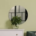 thumbnail image 2 of Allied Brass DT-90-SBR Frameless Round Tilt Mirror with Beveled Edge, Satin Brass, 2 of 3