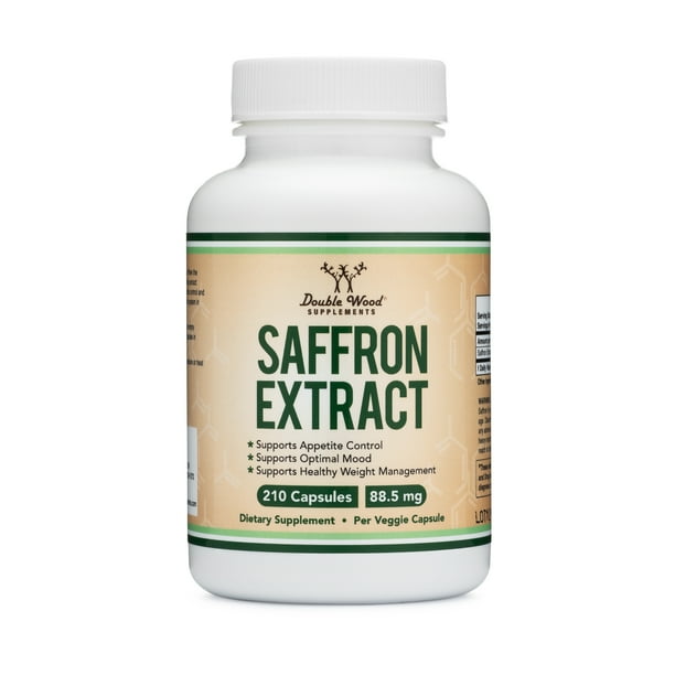 Saffron Supplement - Saffron Extract 88.5mg Capsules (210 Count) for Eyes, Retina, and Lens Health (Appetite Suppressant for Healthy Weight ...
