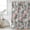 Gray Blue Light Pink, variant on Vintage Spring Floral Shower Curtain, Waterproof Shower Curtains for Bathroom, Summer Botanical Watercolor Washable Fabric Bathtub Curtain Set Bath Decor with 12 Hooks Stall 36"x72"