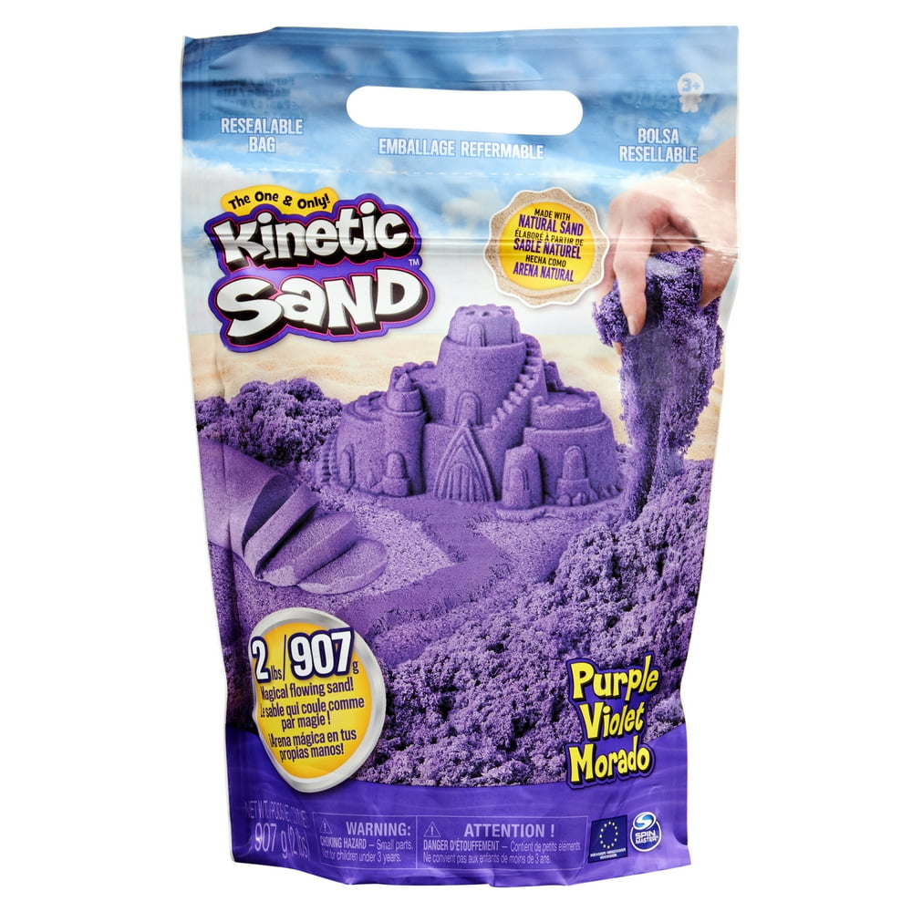 Kinetic Sand the Original Moldable Sensory Play Sand, Purple, 2 Pounds ...