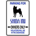 thumbnail image 1 of Wall Design Pieces Parking For Shiba Inu Parking Signs 9 X18", 1 of 1