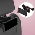 thumbnail image 4 of Soporte para reposacabezas del asiento trasero del coche, ajustable, 205mm, Clip grande, boca, rotación 360, # yg, 4 of 5