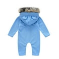 thumbnail image 7 of ZZwxWA Infant Baby Boys Girls Solid Hooded Jumpsuit Playsuit Romper Clothes, Baby Kids Romper Jumpsuit Newborn Baby Boys Girls Snowsuits Infant Toddler Winter Snow Suit Coat Clothes, 7 of 7