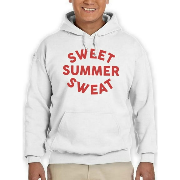 Sweet Summer Sweat Red Design Men Hoodie, Male Small