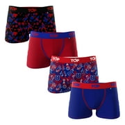 Boxer Nino Algodon Universidad De Chile Pack 4 C3 Talla 14 Top Lider.cl