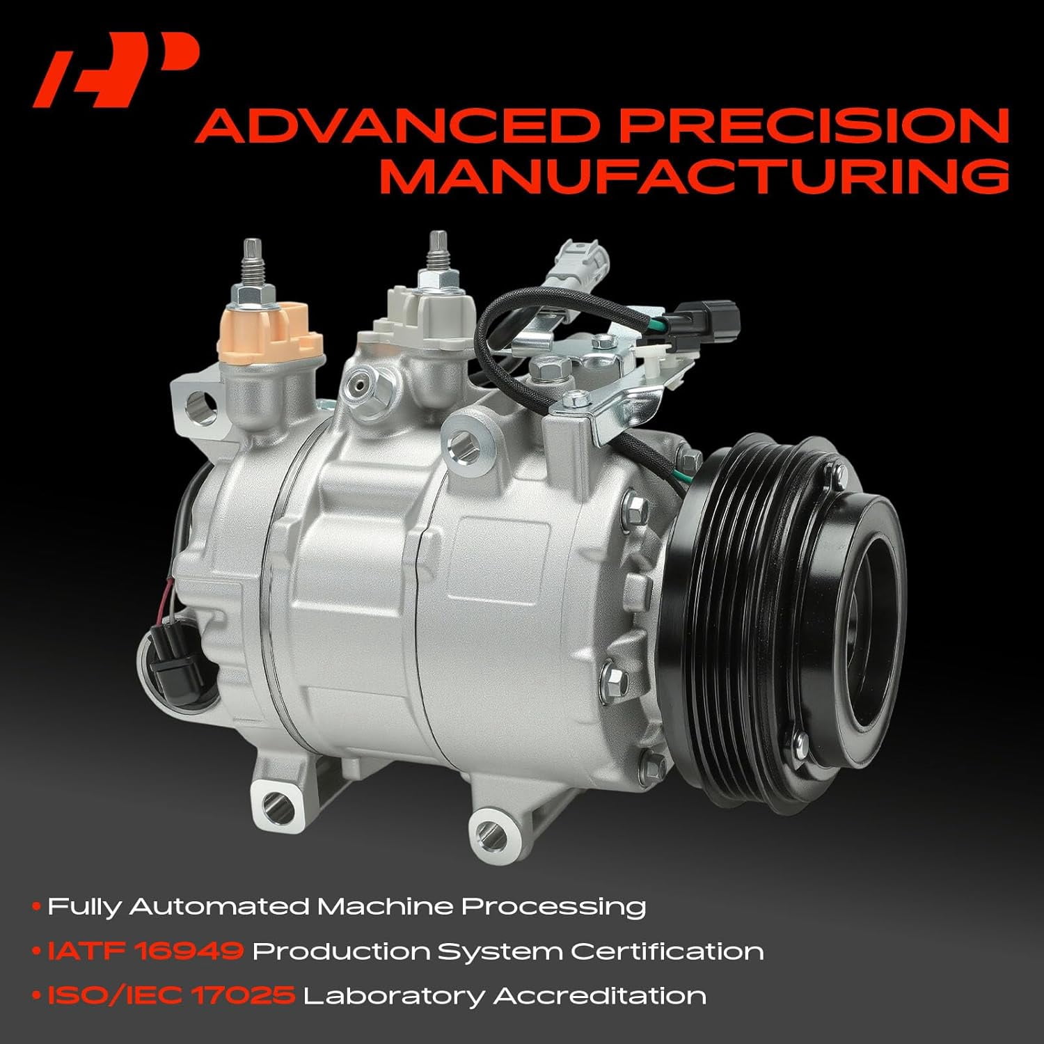 A-Premium AC Compressor with Clutch Compatible with Ford Focus 2015-2018 L4 2.0L