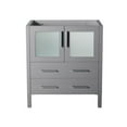 thumbnail image 2 of Fresca Torino 30" 2-drawer Engineered Wood Bathroom Cabinet in Gray, 2 of 4