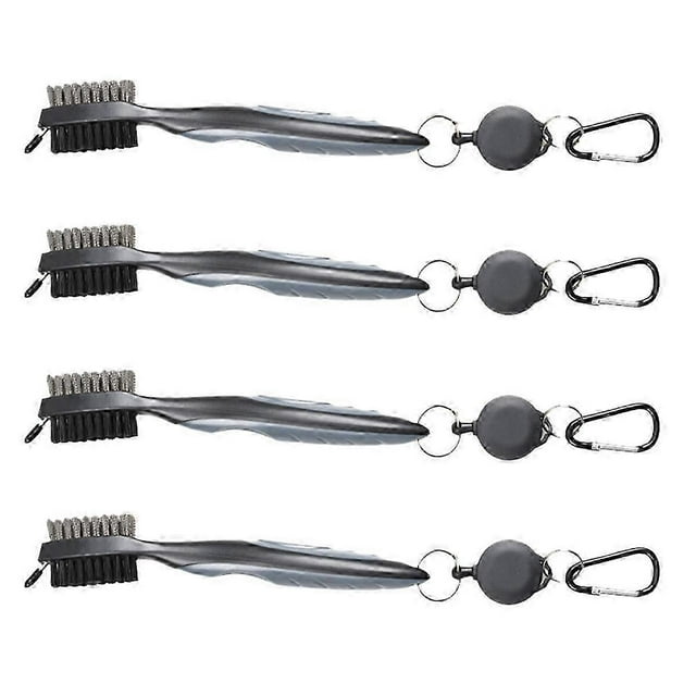 Golf Club Cleaning Brush, Ball Double-Sided Cleaning Tool, Nylon Steel Brush, Cleaning Tool Accessories