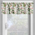 thumbnail image 4 of Ambesonne Watercolor Valance & Curtain, Poinsettia Pattern, 55"x45", Vermilion Yellow Green, 4 of 7