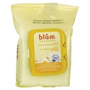 Blum Naturals Daily Cleansing & Makeup Remover - Dry & Sensitive Skin 30 Ct