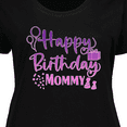 thumbnail image 4 of Inktastic Purple Happy Birthday Mommy Women's Plus Size T-Shirt, 4 of 5