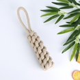 thumbnail image 1 of Juguete para cachorros de cuerda anudada blanca de 22 cm, adecuado para perros pequeños y medianos, un juguete para el cuidado dental de cachorros, hecho de algodón natural., 1 of 5