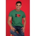 thumbnail image 3 of Old Glory Mens I Heart Love Tree Frog Frogs Short Sleeve Graphic T Shirt, 3 of 6