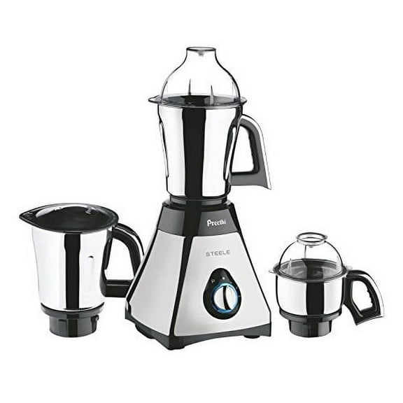Preethi Mixer Grinder, 13 x 8.6 x 12.5 inches, Black, Silver