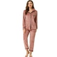 thumbnail image 1 of Conjunto de pijama Allegra K para mujer rojo M, 1 of 6