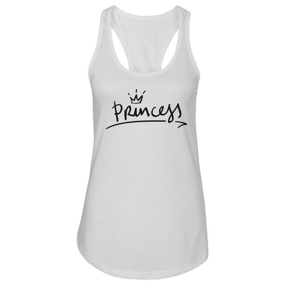 Princess Lettering. Tank Women -Image by Shutterstock, Female XX-Large