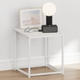 thumbnail image 2 of Furinno CAMNUS Metal Frame Nightstand Toolless Side/End Table Solid White, 2 of 4