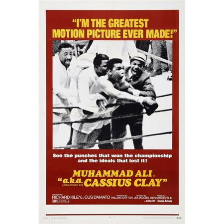 Alix Collection - Everett Collection EVCMCDMUALEC007H Muhammad Ali A.K.A. Cassius Clay Aka A.K.A. Cassius Clay US Poster Art Center - Muhammad Ali 1970 Movie Poster Masterprint, 11 x 17