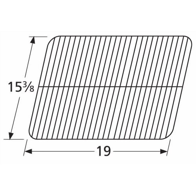 Music City Metals 50091 Porcelain Steel Wire Cooking Grid Replacement for Gas Grill Model Charbroil 463621811