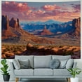 thumbnail image 4 of Nawypu  Sunrise Tapestry, Sunrise in Grand Canyon National Park Wall Hanging Large Tapestry Psychedelic Tapestry Decorations Bedroom Living Room Dorm(Red ), 4 of 6
