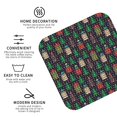 thumbnail image 4 of Disketp Christmas Trees And Houses Funny Coasters,6 Pcs Leather Coasters with Holder, Perfect Housewarming Hostess Gifts,Protect Furniture from Water Marks Scratch and Damage,Square, 4 of 7