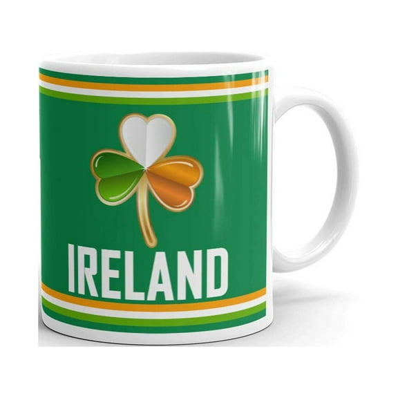 Ireland Irish Flag St. Patricks Day Coffee Tea Ceramic Mug Office Work Cup Gift 11 oz