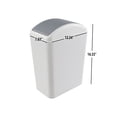 thumbnail image 2 of Sosody 4.5 Gallon Swing Top Garbage Can, Plastic Trash Bin with Lid, 3 Pack, 2 of 7