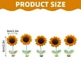 thumbnail image 3 of Price Drop 5 Pieces Sunflower Car Decorations, Car Spring Decorations With Stickers, Creative Car Swing Decorations, Sunflower Dashboard Decorations, 3 of 6