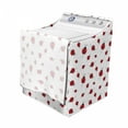 thumbnail image 3 of Ladybugs Washer Cover, Ladybug Dotted Wings Swirls and Curves Pattern Animal, Dust and Dirt Free Decorative Print, 29" x 28" x 40", White Black, by Ambesonne, 3 of 3