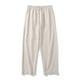 thumbnail image 4 of Pantalones largos y pantalones de lino para hombre, pantalones casuales de lino de gran tamaño, sueltos y rectos, pantalones para hombre., 4 of 5