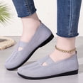 thumbnail image 2 of CAIXAI Walking Shoes with Wide Width Orthopedic Dress Sneakers Women Casual Knit Upper Embroidery Womens Sneakers Non- Sole Adjustable Upper Mary Jane Flats Hands-Free Go Walk Shoes, 2 of 8