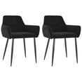 thumbnail image 2 of vidaXL Dining Chairs 2 pcs Black Velvet, 2 of 5
