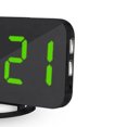 thumbnail image 2 of Reloj Led Digital Dual Snooze Mirror Reloj Despertador Hora Modo Nocturno Grande Eigraketly HA024230-02, 2 of 5