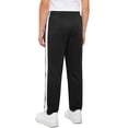 thumbnail image 3 of Haitryli Boys Girls Drawstring Sweatpants Contrasting Stripe Jogger Pants High Waisted Athletic Baggy Trousers Black White XL, 3 of 7