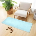 thumbnail image 5 of Blue Subtle Stripes 39x20" Bath Mat Carpet, Absorbent and Non-Slip for Kitchen or Bathroom, Quick-Drying, 5 of 8