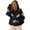 Black, variant on Womens Game Day Sweatshirts Football Sequin Hoodies Tailgate Outfits Long Sleeve Zipper Sweaters with Pocket Blue L